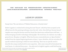 Tablet Screenshot of lazurebylogsdon.com